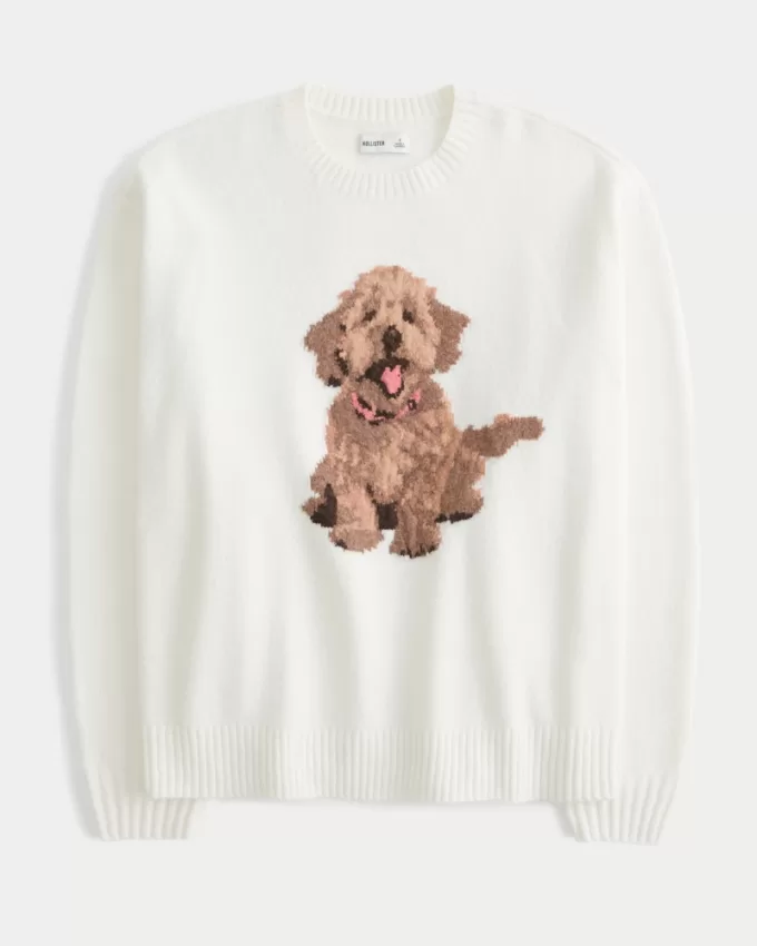 Hollister Comfy Cloud Oversized Dog Graphic Sweater,Hollister Comfy Cloud Oversized Dog Graphic Sweater Hollister Comfy Cloud Oversized Dog Graphic Sweater,Hollister Comfy Cloud Oversized Dog Graphic Sweater