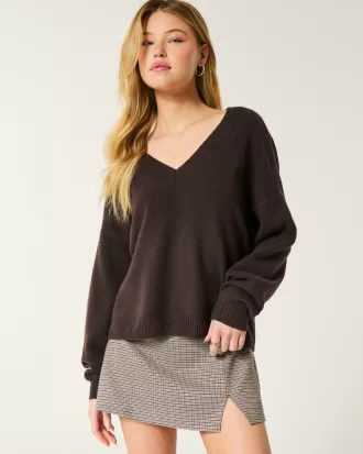 Hollister Comfy Cloud Oversized V-Neck Sweater,Hollister Comfy Cloud Oversized V-Neck Sweater Hollister Comfy Cloud Oversized V-Neck Sweater,Hollister Comfy Cloud Oversized V-Neck Sweater