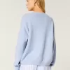 Hollister Comfy Cloud Oversized V-Neck Sweater,Hollister Comfy Cloud Oversized V-Neck Sweater