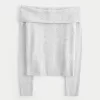 Hollister Comfy Cloud Stitchy Off-the-Shoulder Sweater,Hollister Comfy Cloud Stitchy Off-the-Shoulder Sweater
