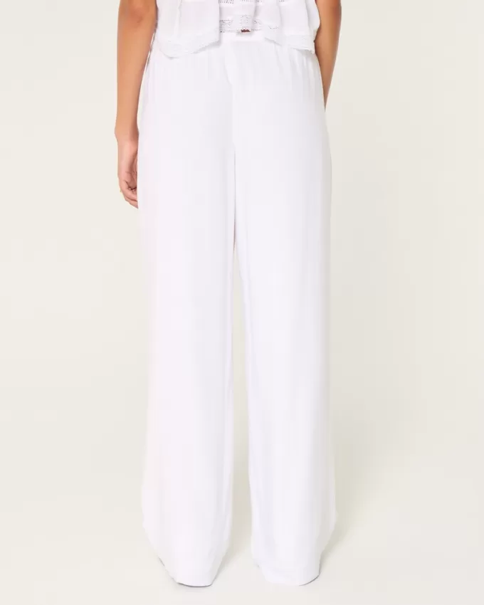 Hollister Ella Pull-On Wide-Leg Pants,Hollister Ella Pull-On Wide-Leg Pants Hollister Ella Pull-On Wide-Leg Pants,Hollister Ella Pull-On Wide-Leg Pants