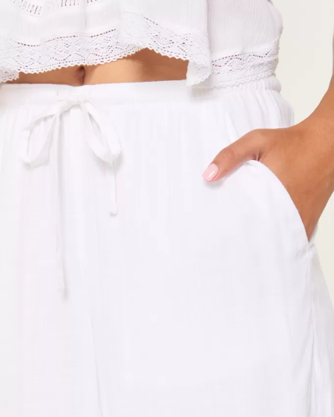 Hollister Ella Pull-On Wide-Leg Pants,Hollister Ella Pull-On Wide-Leg Pants Hollister Ella Pull-On Wide-Leg Pants,Hollister Ella Pull-On Wide-Leg Pants