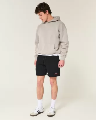 Hollister Feel Good Fleece Mid-Thigh Chevy Graphic Shorts,Hollister Feel Good Fleece Mid-Thigh Chevy Graphic Shorts