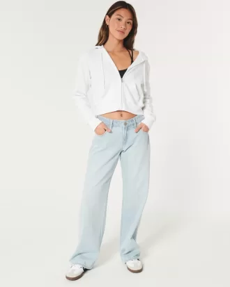 Hollister Feel Good Fleece Mini Zip-Up Hoodie,Hollister Feel Good Fleece Mini Zip-Up Hoodie