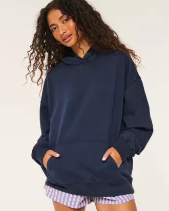 Hollister Feel Good Fleece Oversized Hoodie,Hollister Feel Good Fleece Oversized Hoodie
