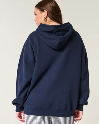 Hollister Feel Good Fleece Switzerland Graphic Oversized Hoodie,Hollister Feel Good Fleece Switzerland Graphic Oversized Hoodie