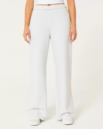 Hollister Feel Good Fleece Wide-Leg Pants,Hollister Feel Good Fleece Wide-Leg Pants