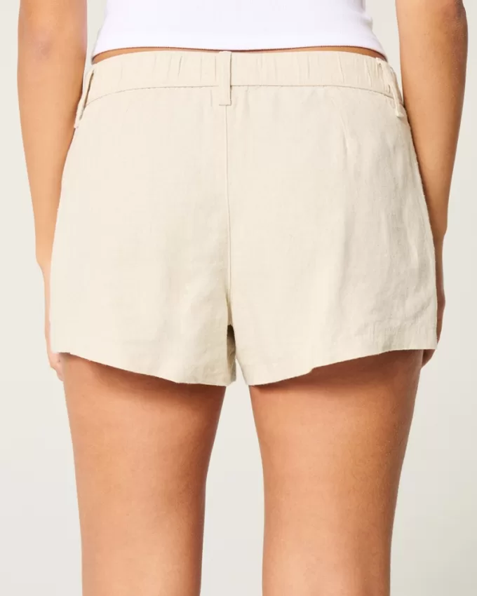 Hollister Livvy Low-Rise Linen-Blend Shorts 3″,Hollister Livvy Low-Rise Linen-Blend Shorts 3″ Hollister Livvy Low-Rise Linen-Blend Shorts 3″,Hollister Livvy Low-Rise Linen-Blend Shorts 3″