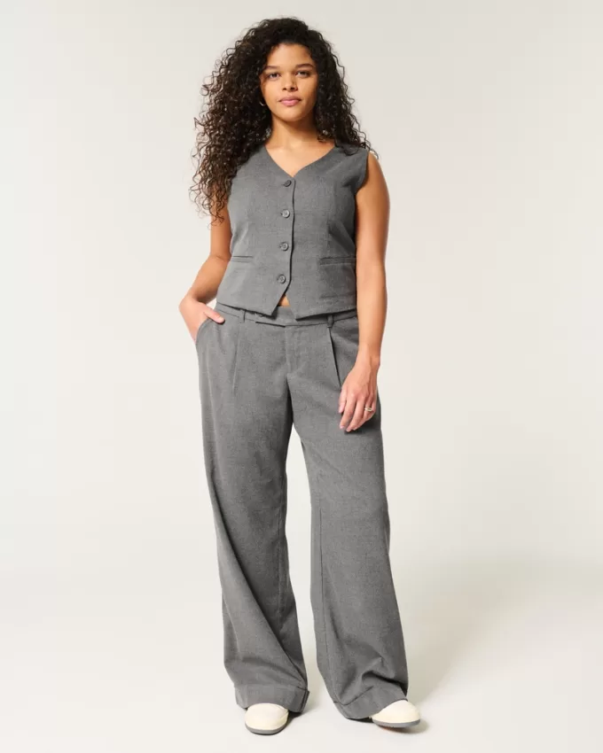 Hollister Livvy Low-Rise Wide-Leg Pants,Hollister Livvy Low-Rise Wide-Leg Pants Hollister Livvy Low-Rise Wide-Leg Pants,Hollister Livvy Low-Rise Wide-Leg Pants
