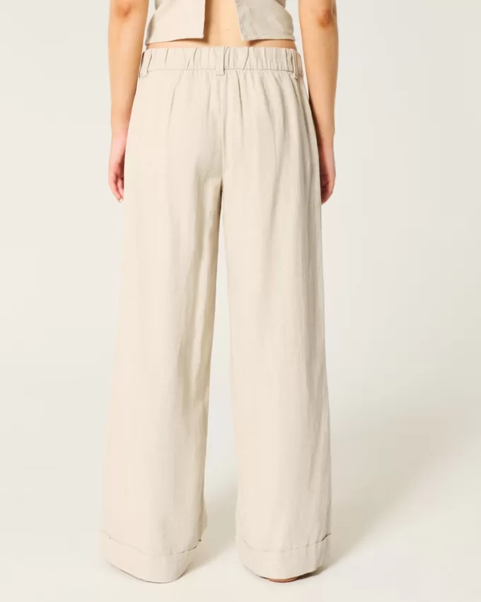 Hollister Livvy Low-Rise Wide-Leg Pants,Hollister Livvy Low-Rise Wide-Leg Pants