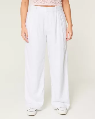 Hollister Livvy Ultra High-Rise Linen-Blend Wide-Leg Pants,Hollister Livvy Ultra High-Rise Linen-Blend Wide-Leg Pants Hollister Livvy Ultra High-Rise Linen-Blend Wide-Leg Pants,Hollister Livvy Ultra High-Rise Linen-Blend Wide-Leg Pants