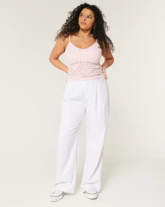 Hollister Livvy Ultra High-Rise Linen-Blend Wide-Leg Pants,Hollister Livvy Ultra High-Rise Linen-Blend Wide-Leg Pants Hollister Livvy Ultra High-Rise Linen-Blend Wide-Leg Pants,Hollister Livvy Ultra High-Rise Linen-Blend Wide-Leg Pants