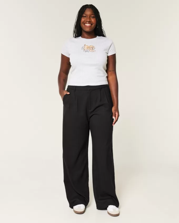 Hollister Livvy Ultra High-Rise Wide-Leg Pants,Hollister Livvy Ultra High-Rise Wide-Leg Pants