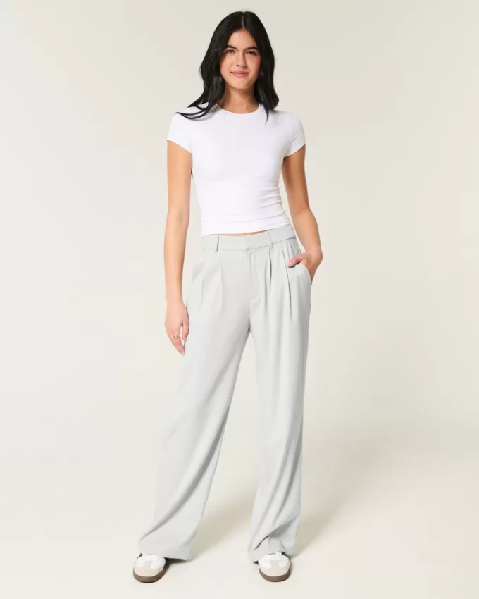 Hollister Livvy Ultra High-Rise Wide-Leg Pants,Hollister Livvy Ultra High-Rise Wide-Leg Pants