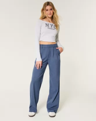 Hollister Livvy Ultra High-Rise Wide-Leg Pants,Hollister Livvy Ultra High-Rise Wide-Leg Pants