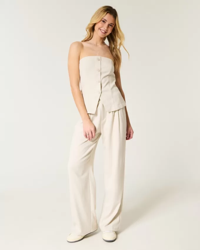 Hollister Livvy Ultra High-Rise Wide-Leg Pants,Hollister Livvy Ultra High-Rise Wide-Leg Pants