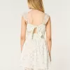 Hollister Saidie Chiffon Flutter Sleeve Mini Dress,Hollister Saidie Chiffon Flutter Sleeve Mini Dress