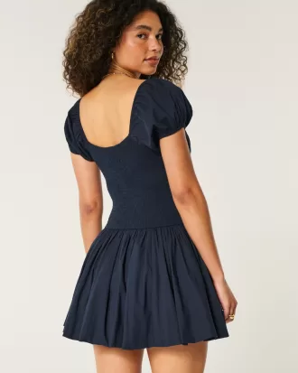 Hollister Sofia Drop-Waist Bubble Skort Dress,Hollister Sofia Drop-Waist Bubble Skort Dress