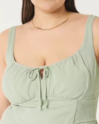 Hollister Sofia Side-Smocked Maxi Dress,Hollister Sofia Side-Smocked Maxi Dress