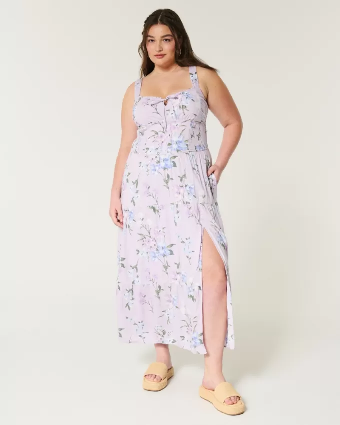 Hollister Sofia Side-Smocked Maxi Dress,Hollister Sofia Side-Smocked Maxi Dress Hollister Sofia Side-Smocked Maxi Dress,Hollister Sofia Side-Smocked Maxi Dress