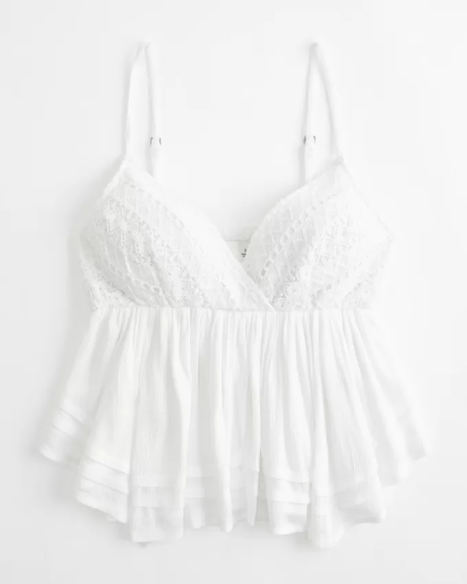 Lace Bust Babydoll Top,Lace Bust Babydoll Top Lace Bust Babydoll Top,Lace Bust Babydoll Top