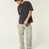 Leopard Print Baggy Painter Jeans,Leopard Print Baggy Painter Jeans