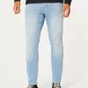 Light Wash Athletic Skinny Jeans,Light Wash Athletic Skinny Jeans
