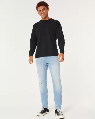 Light Wash Athletic Skinny Jeans,Light Wash Athletic Skinny Jeans