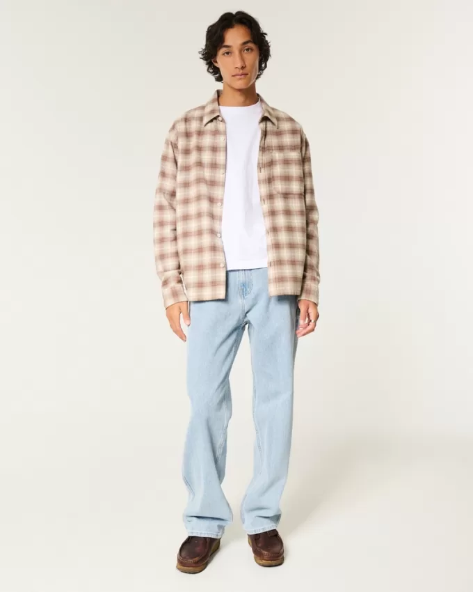 Light Wash Baggy Painter Jeans,Light Wash Baggy Painter Jeans