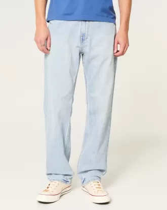 Light Wash Loose Jeans,Light Wash Loose Jeans