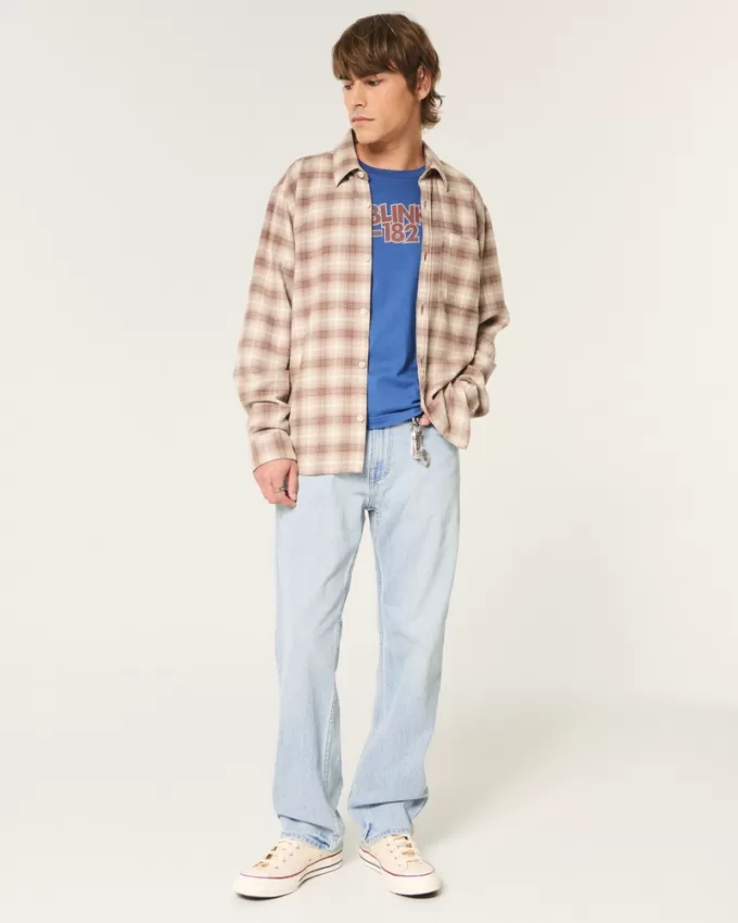 Light Wash Loose Jeans,Light Wash Loose Jeans