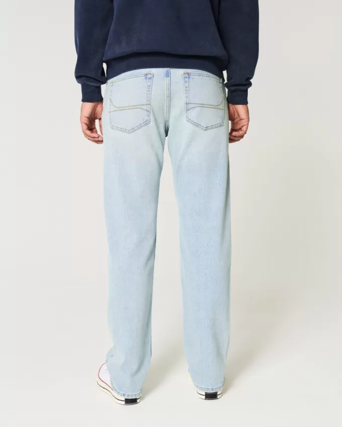 Light Wash Straight Jeans,Light Wash Straight Jeans