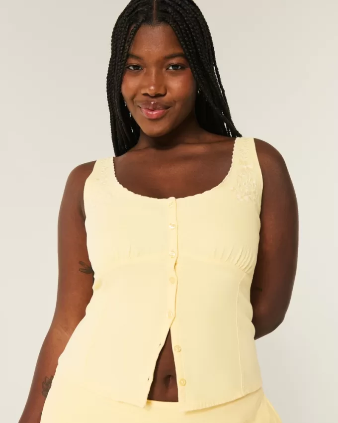 Linen Blend Button-Through Top,Linen Blend Button-Through Top Linen Blend Button-Through Top,Linen Blend Button-Through Top