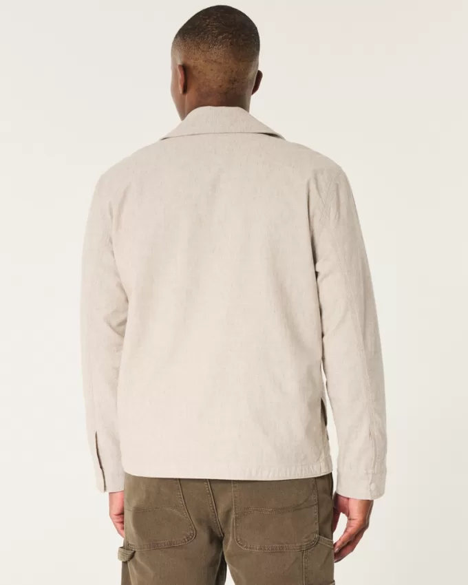 Linen Blend Chore Jacket,Linen Blend Chore Jacket Linen Blend Chore Jacket,Linen Blend Chore Jacket