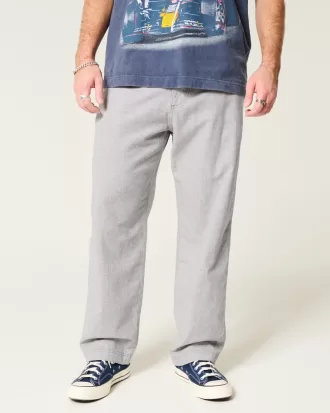 Linen-Blend Flex-Waist Baggy Pants,Linen-Blend Flex-Waist Baggy Pants