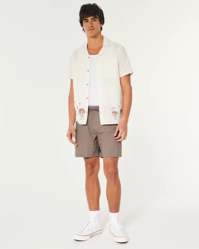 Linen-Blend Jogger Shorts 7″,Linen-Blend Jogger Shorts 7″ Linen-Blend Jogger Shorts 7″,Linen-Blend Jogger Shorts 7″