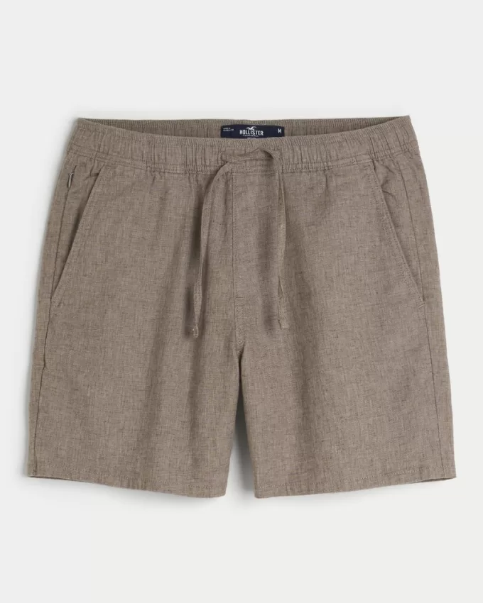 Linen-Blend Jogger Shorts 7″,Linen-Blend Jogger Shorts 7″ Linen-Blend Jogger Shorts 7″,Linen-Blend Jogger Shorts 7″