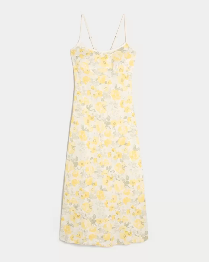 Linen-Blend Open Back Slip Midi Dress,Linen-Blend Open Back Slip Midi Dress Linen-Blend Open Back Slip Midi Dress,Linen-Blend Open Back Slip Midi Dress