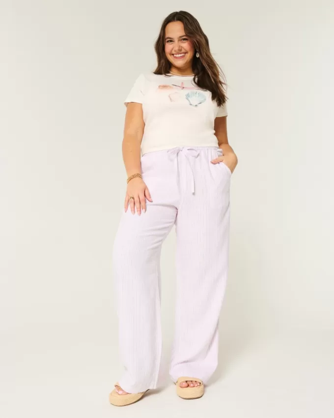 Linen-Blend Pull-On Baggy Pants,Linen-Blend Pull-On Baggy Pants Linen-Blend Pull-On Baggy Pants,Linen-Blend Pull-On Baggy Pants