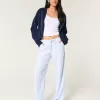 Linen-Blend Pull-On Baggy Pants,Linen-Blend Pull-On Baggy Pants