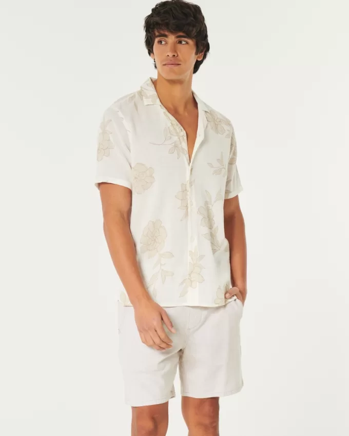 Linen-Blend Pull-On Shorts 7″,Linen-Blend Pull-On Shorts 7″ Linen-Blend Pull-On Shorts 7″,Linen-Blend Pull-On Shorts 7″