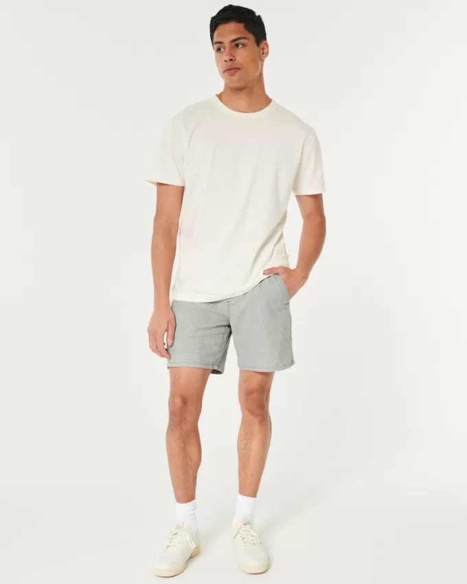 Linen-Blend Pull-On Shorts 7″,Linen-Blend Pull-On Shorts 7″ Linen-Blend Pull-On Shorts 7″,Linen-Blend Pull-On Shorts 7″