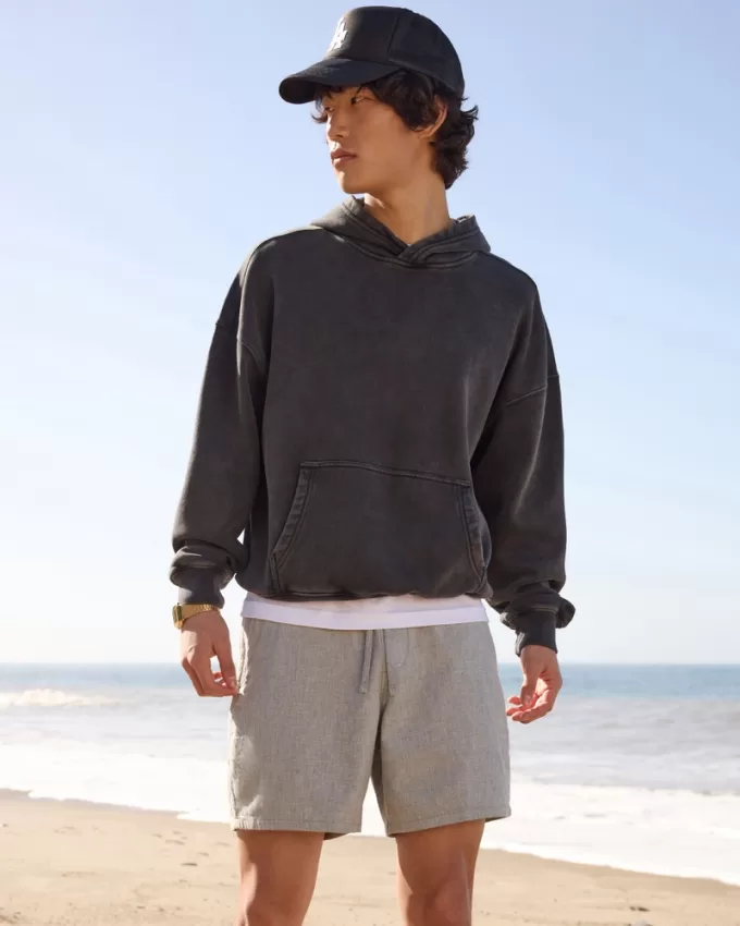 Linen-Blend Pull-On Shorts 7″,Linen-Blend Pull-On Shorts 7″ Linen-Blend Pull-On Shorts 7″,Linen-Blend Pull-On Shorts 7″