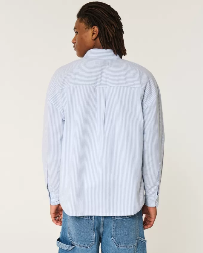 Long-Sleeve Baggy Oxford Shirt,Long-Sleeve Baggy Oxford Shirt Long-Sleeve Baggy Oxford Shirt,Long-Sleeve Baggy Oxford Shirt