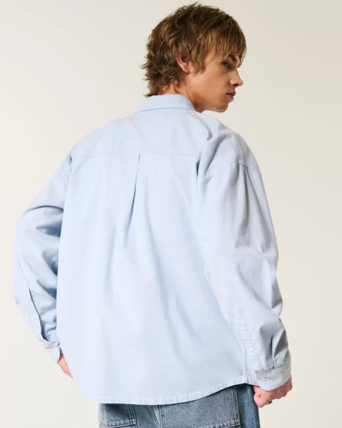 Long-Sleeve Baggy Oxford Shirt,Long-Sleeve Baggy Oxford Shirt Long-Sleeve Baggy Oxford Shirt,Long-Sleeve Baggy Oxford Shirt