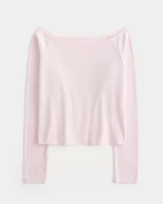 Long-Sleeve Off-the-Shoulder Top,Long-Sleeve Off-the-Shoulder Top Long-Sleeve Off-the-Shoulder Top,Long-Sleeve Off-the-Shoulder Top