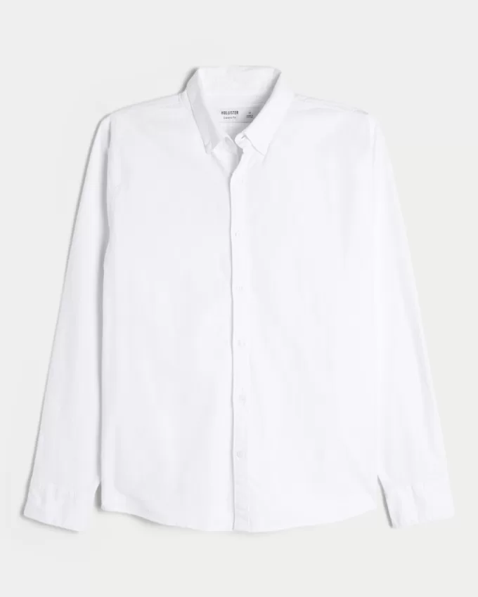 Long-Sleeve Oxford Shirt,Long-Sleeve Oxford Shirt