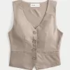 Longer-Length Button-Through Vest,Longer-Length Button-Through Vest Longer-Length Button-Through Vest,Longer-Length Button-Through Vest