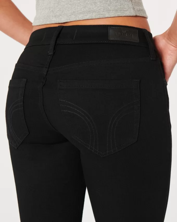 Low-Rise Black Boot Jeans,Low-Rise Black Boot Jeans