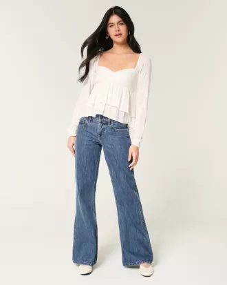 Low-Rise Dark Wash Baggy Flare Jean,Low-Rise Dark Wash Baggy Flare Jean Low-Rise Dark Wash Baggy Flare Jean,Low-Rise Dark Wash Baggy Flare Jean